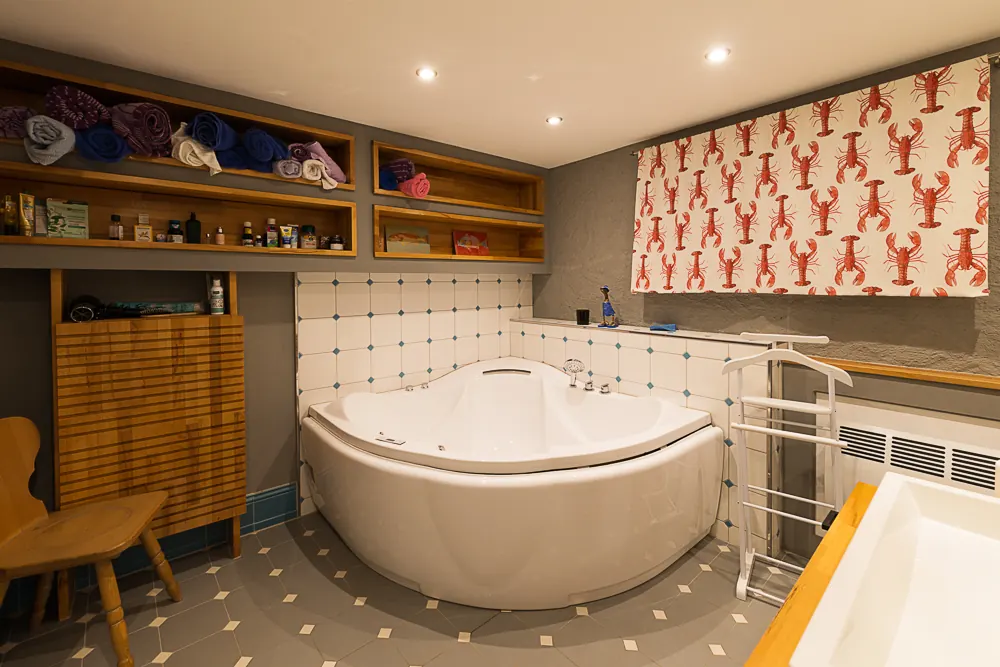 Beleuchtete Badewanne