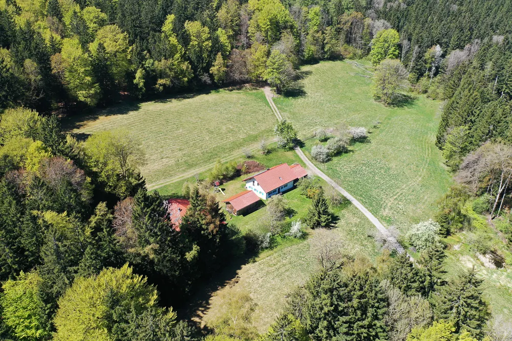 Luftbild der Lage von Eckhütt Eins
